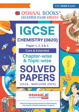 IGCSE Question Bank Chemistry (0620) Chapter-wise & Topic-wise Solved Papers For 2026 Exam (Core & Extended – Paper 1, 2, 3 & 4)