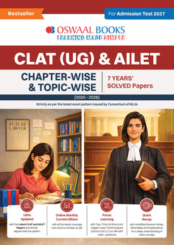 CLAT (UG) and AILET | 7 Years' Chapter-wise and Topic-wise Solved Papers | (2020 -2026) | For 2027 Admission Test