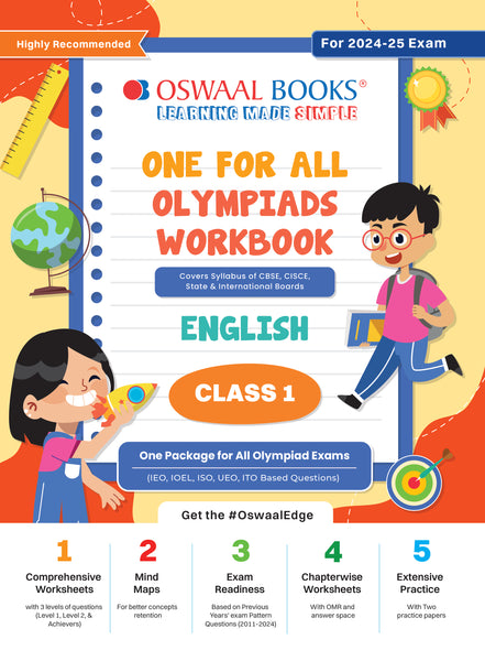 One For All Olympiad Workbook Class 1 English For 2024-25 Exam