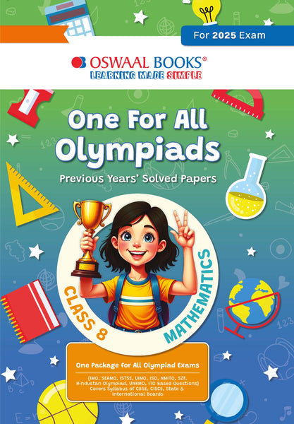 One for All Olympiads Previous Year Solved Papers Class 8 Mathematics For 2025 Exam