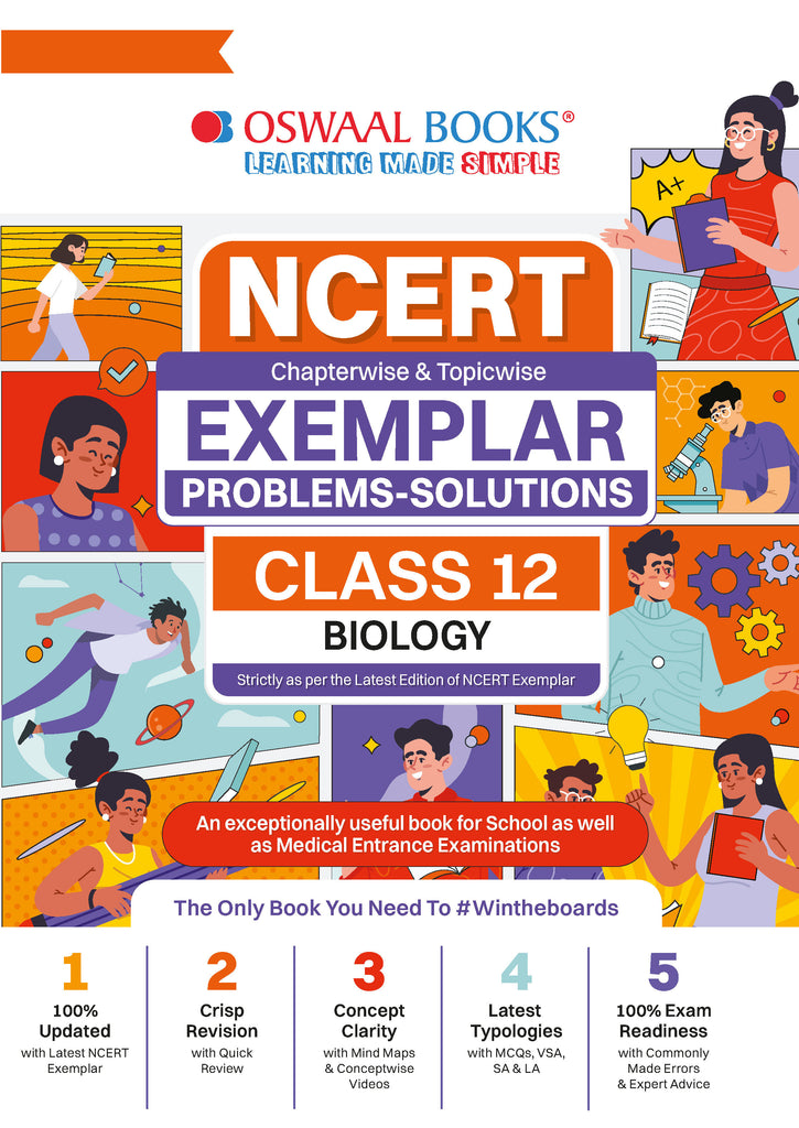 NCERT Exemplar (Problems - Solutions) Class 12 Biology Book For Latest Board Exam