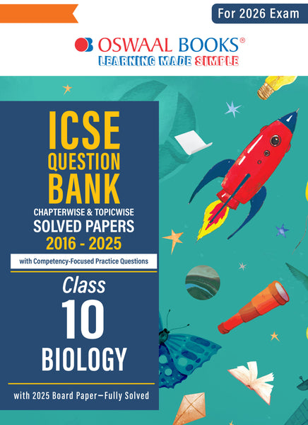 ICSE Question Bank Chapterwise & Topicwise Solved Papers Class 10 Biology For 2026 Exam