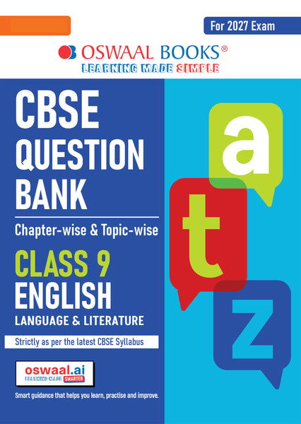 CBSE Question Bank English Language & Literature Chapter-wise & Topic-wise Class 9 For 2027 Exam with Competency Based Questions & Comprehensive NCERT coverage