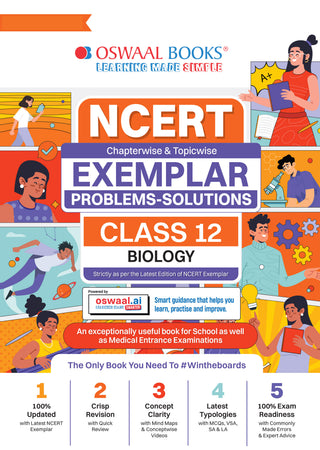 NCERT Exemplar (Problems - Solutions) Class 12 Biology Book For Latest Board Exam