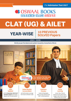 CLAT (UG) & AILET| Year-wise| 10 Previous Solved Papers| (2021-2026)| For 2027 Admission Test