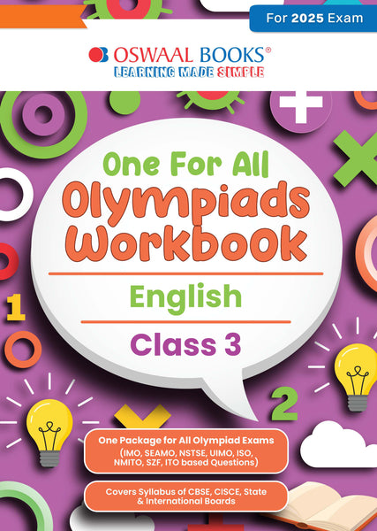 One for All Olympiads Workbook Class 3 English For 2025 Exam