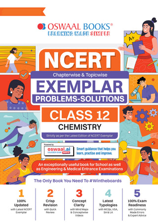 NCERT Exemplar (Problems - Solutions) Class 12 Chemistry Book For Latest Board Exam