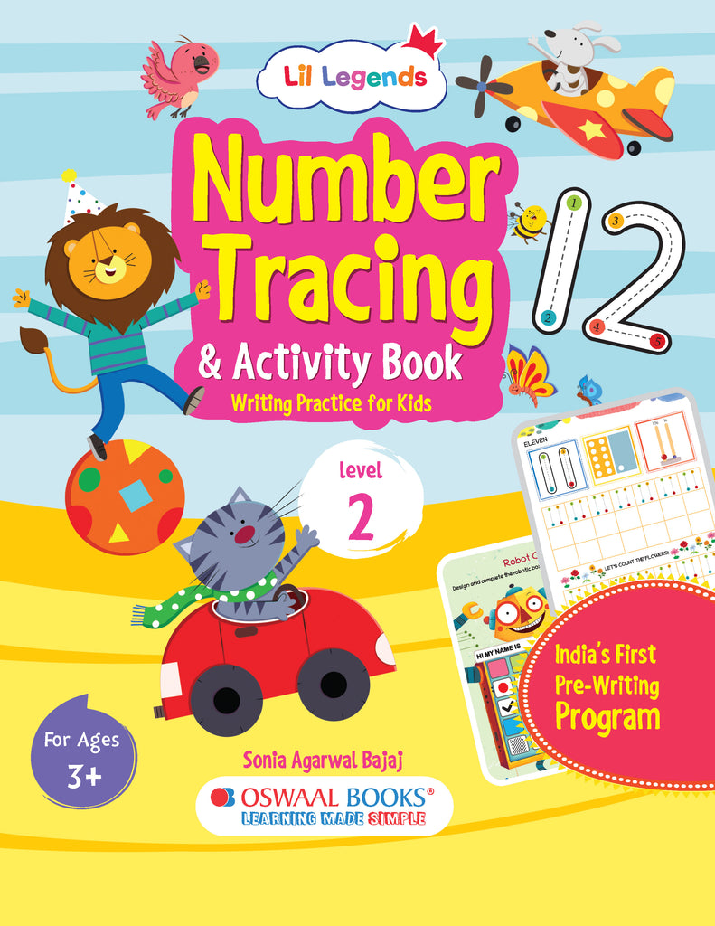 Lil Legends Number Tracing & Activity Book, writing practice for kids
