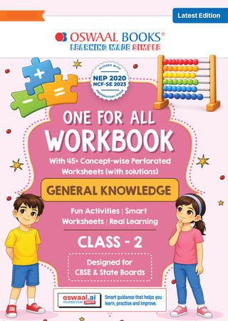 One for All Workbook Class 2 General Knowledge | 45+ Concept-wise Perforated Worksheets | NEP 2020 & NCF 2023 Aligned | For CBSE & State Boards | Builds Concept Clarity & Scientific Skills