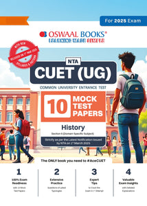 NTA CUET (UG) 10 Mock Test Papers | Section II History (For 2025 Exam) | With New Syllabus & Pattern Released on 1st March 2025