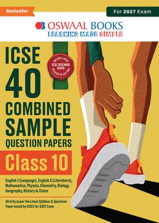 ICSE | 40 Combined Sample Question Papers | Class 10 | For 2027 Exam | Includes–Specimen Paper 2027 |With Revision Notes, Mind Maps | With Oswaal AI