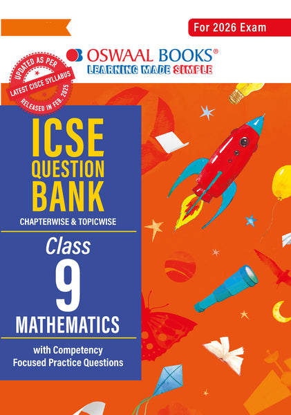 ICSE Question Bank Chapterwise & Topicwise Solved Papers Class 9 Mathematics For 2026 Exam
