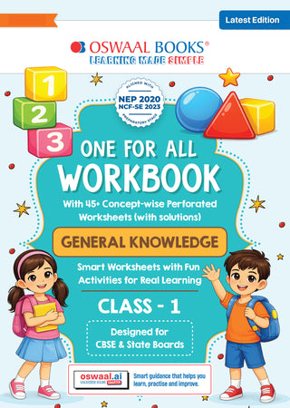 One for All Workbook Class 1 General Knowledge | 45+ Concept-wise Perforated Worksheets | Based on NCERT | NEP 2020 & NCF 2023 Aligned | For CBSE & State Boards | Builds Concept Clarity & Scientific Skills