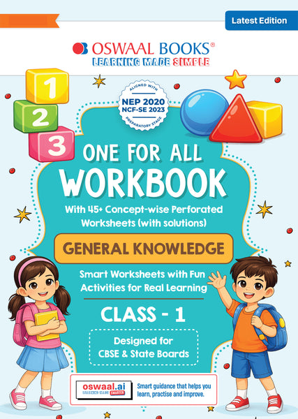 One for All Workbook Class 1 General Knowledge | 50+ Concept-wise Perforated Worksheets | Based on NCERT Our Wondrous World | NEP 2020 & NCF 2023 Aligned | For CBSE & English Medium Boards | Builds Concept Clarity & Scientific Skills