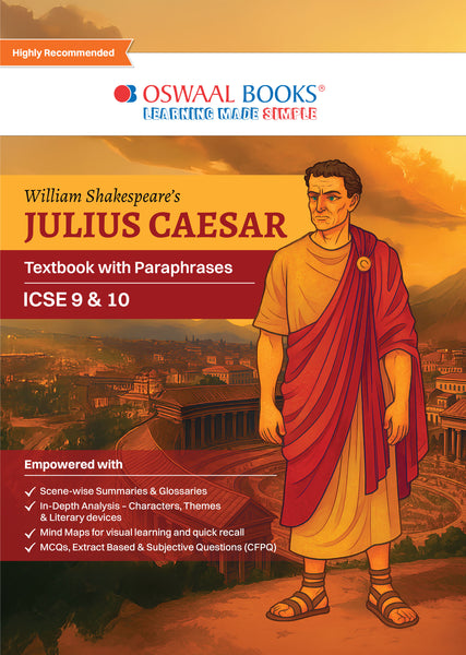 Oswaal Julius Caesar - Textbook with Paraphrases (ICSE 9 & 10)