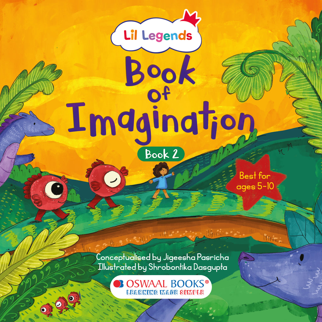 Lil Legends Book of Imagination Part -2 for kids (Age 5-12 Years) | Enhance Creativity and Imagination Power (Boys/Girls) | Art and Craft, Coloring, Doodling, Drawing Learning kit for Children