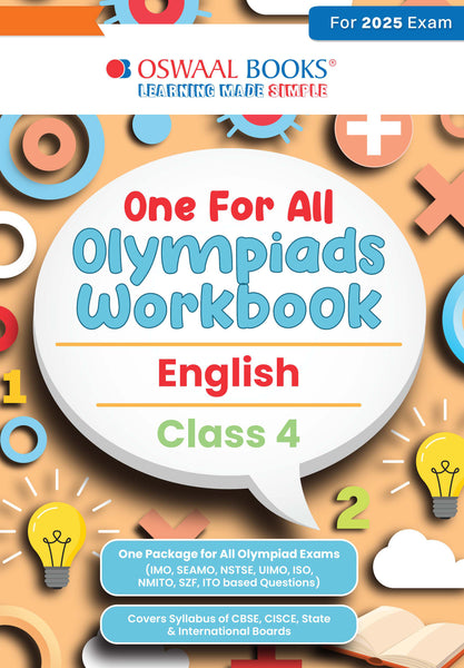 One for All Olympiads Workbook Class 4 English For 2025 Exam
