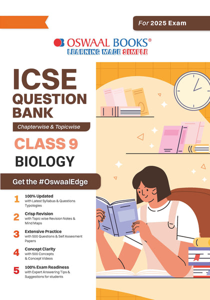 ICSE Question Bank Class 9 Biology | Chapterwise | Topicwise  | Solved Papers  | For 2025 Exams