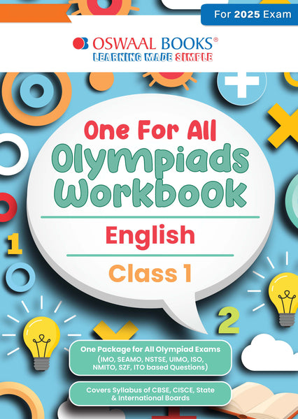 One for All Olympiads Workbook Class 1 English For 2025 Exam