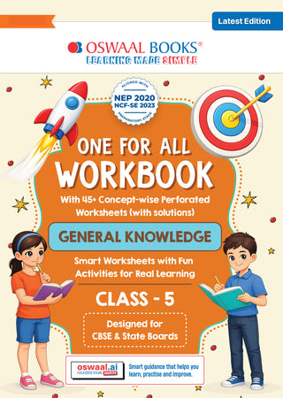 One for All Workbook Class 5 General Knowledge| 45+ Concept-wise Perforated Worksheets | NEP 2020 & NCF 2023 Aligned | For CBSE & State Boards | Builds Concept Clarity & Scientific Skills