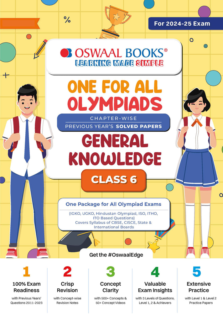 One For All Olympiad Class 6 General Knowledge | Previous Years Solved Papers | For 2024-25 Exam