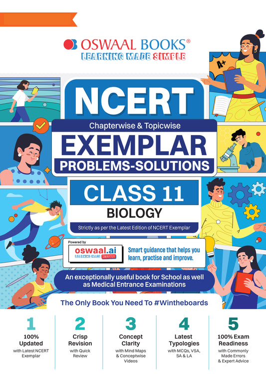 NCERT Exemplar (Problems - Solutions) Class 11 Biology Book For Latest Exam