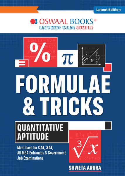 Formulae & Tricks Quantitative Aptitude Book For CAT | XAT | MAT | Entrance & Government Job (MBA Exam) by Shweta Arora