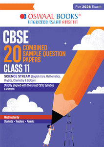 CBSE 20 Combined Sample Question Papers class-11 Science stream (English Core, Mathematics, Physics, Chemistry & Biology)