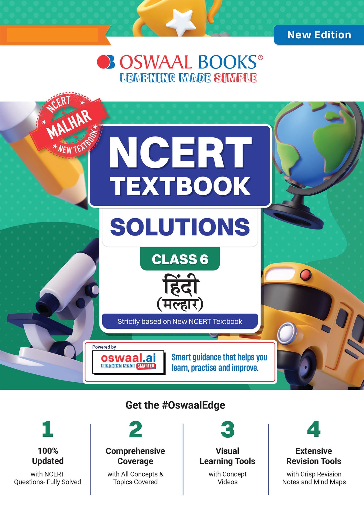 NCERT Textbook Solutions Hindi Class 6 | For CBSE 2026-27 Exam | Based on Latest NCERT Malhar | With Complete Solutions of Objective & Subjective Questions for Practice