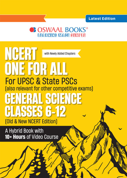 NCERT One For All Book for UPSC & State PSCs | General Science Classes 6-12 (Old & New NCERT Edition) Latest Edition