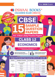 CBSE 15 Sample Question Papers Class 12 Economics for 2026 Board Exam (As per CBSE Sample Question Paper issued on 30 July 2025), recommended by 2025 CBSE Toppers with Chapter wise Highly Probable Question