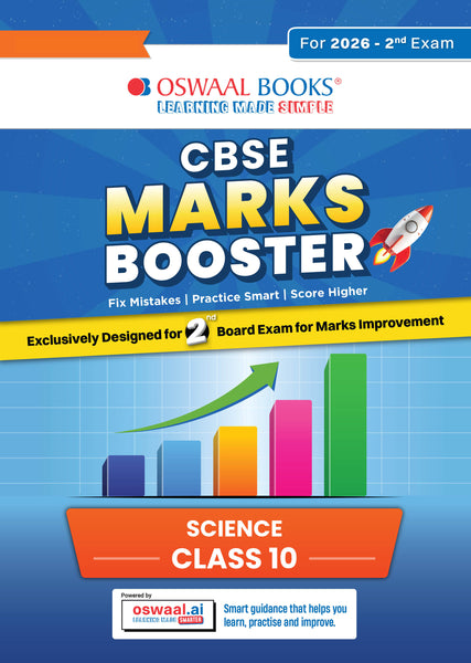 CBSE Marks Booster Science Class 10 | For 2nd Board Exams | For Marks Improvement exams | Key Concepts with Exam Tips | Quick Revision & Score Boosting Tips with Solved paper 2026 | Final Board Test | Oswaal AI