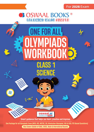 One For All Olympiads Workbook Class 1 Science | Questions for SOF NSO & Other Olympiad Exams 2026 | With Sample Practice Papers & Oswaal.AI