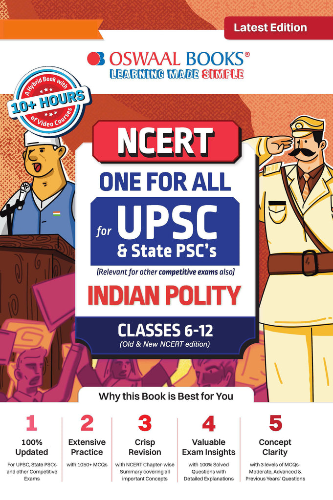 NCERT One For All Book for UPSC & State PSCs | Indian Polity Classes 6-12 (Old & New NCERT Edition) | Latest Edition