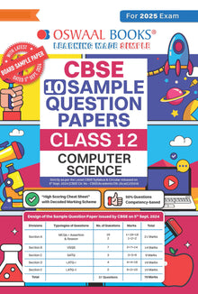 CBSE Sample Question Papers Class 12 Computer Science (For 2025 Exam)