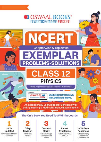 NCERT Exemplar (Problems - Solutions) Class 12 Physics Book For Latest Board Exam