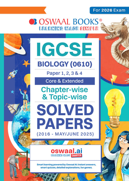 IGCSE Chapterwise & Topicwise Solved Papers Class X, Biology
