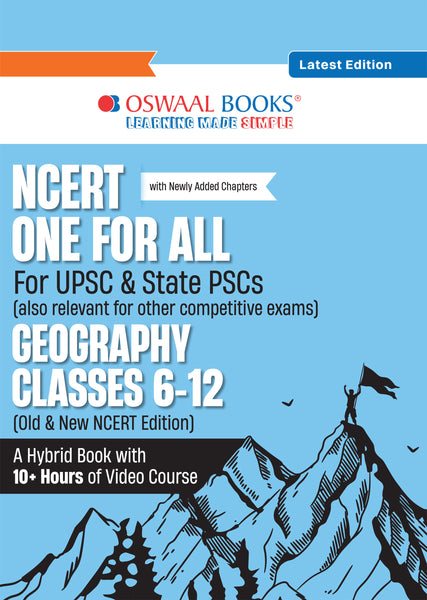 NCERT One For All Book for UPSC & State PSCs | Geography Classes 6-12 (Old & New NCERT Edition) Latest Edition