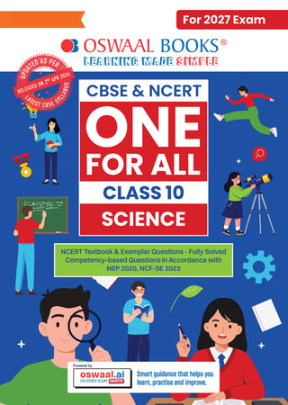 CBSE & NCERT One for All Class 10 | Science | Based on Latest Syllabus (April 2026) |NCERT & Competency-based questions| For 2027 Exam | With Oswaal AI