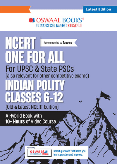 NCERT One For All Book for UPSC & State PSCs | Indian Polity Classes 6-12 (Old & New NCERT Edition) Latest Edition