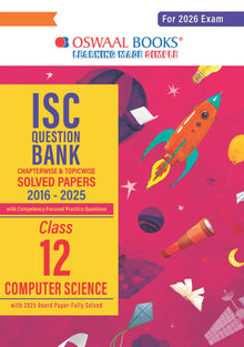 ISC Question Bank Chapterwise & Topicwise Solved Papers Class 12 Computer Science For 2026 Exam