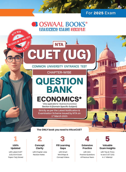NTA CUET (UG) Chapterwise Question Bank Economics (For 2025 Exam)