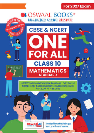 CBSE & NCERT One for All Class 10 |  Mathematics Standard | Based on Latest Syllabus (April 2026) |NCERT & Competency-based questions| For 2027 Exam | With Oswaal AI