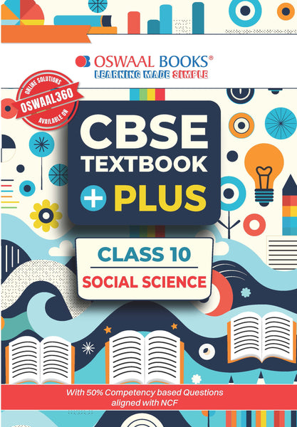 CBSE Textbook Plus Social Science For Class 10 | With 50% competency-based Questions aligned with NCF | Includes Previous Years’ Exam Questions With Mnemonics and Mind Maps (For 2026 Exam)