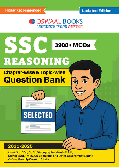 SSC Reasoning 15 Years Question Bank English Medium | 3900+ MCQs Tier-1 Chapter-wise & Topic-wise | SSC CGL, CHSL, MTS, CPO | Previous Years 2011-2025 | For 2026 Exam