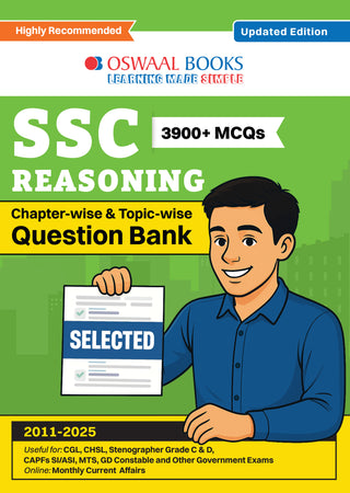 SSC Reasoning 15 Years Question Bank English Medium | 3900+ MCQs Tier-1 Chapter-wise & Topic-wise | SSC CGL, CHSL, MTS, CPO | Previous Years 2011-2025 | For 2026 Exam