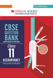 CBSE Question Bank Class 11 Accountancy For 2026 Exam