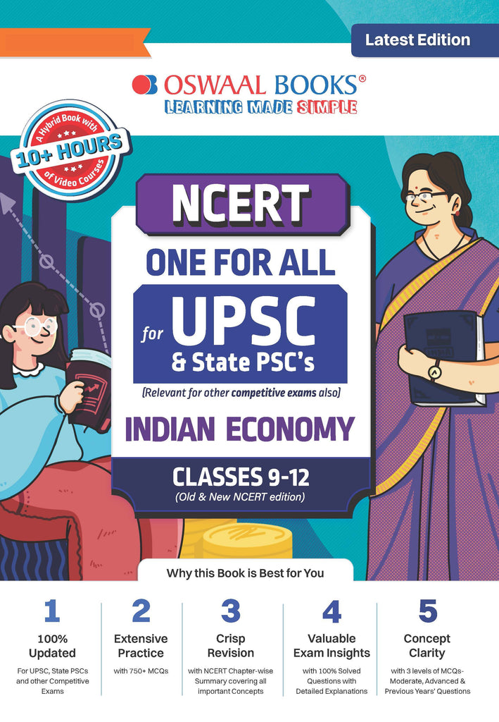 NCERT One For All Book for UPSC & State PSCs | Economy Classes 9-12 (Old & New NCERT Edition) | Latest Edition