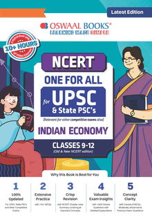 NCERT One For All Book for UPSC & State PSCs | Economy Classes 9-12 (Old & New NCERT Edition) | Latest Edition