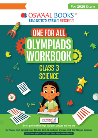 One For All Olympiads Workbook Class 3 Science | Questions for SOF NSO & Other Olympiad Exams 2026 |With Sample Practice Papers & Oswaal.AI